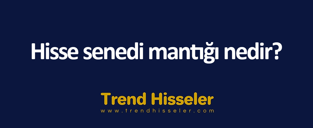 Hisse senedi mantığı nedir?